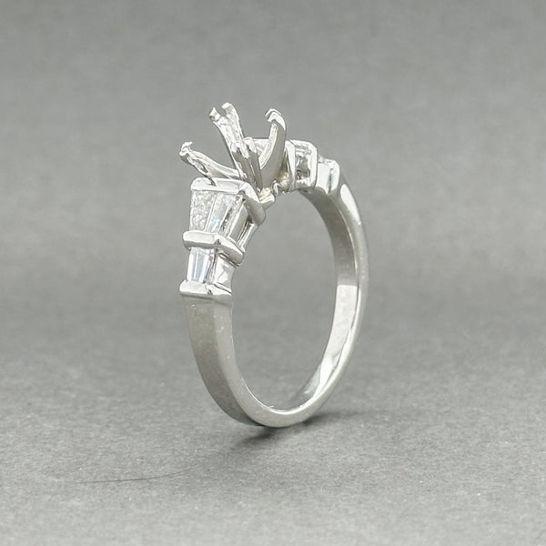 Estate Platinum 0.63ctw G-H/VS1 Diamond Engagement Ring Semi-Mount - Walter Bauman Jewelers