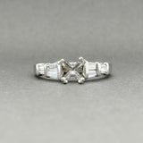 Estate Platinum 0.63ctw G-H/VS1 Diamond Engagement Ring Semi-Mount - Walter Bauman Jewelers