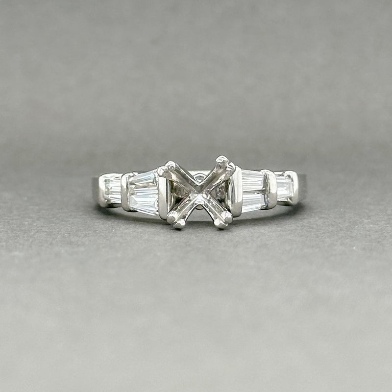 Estate Platinum 0.63ctw G-H/VS1 Diamond Engagement Ring Semi-Mount - Walter Bauman Jewelers