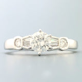 Estate Platinum 0.70cttw Diamond Engagement Ring - Walter Bauman Jewelers