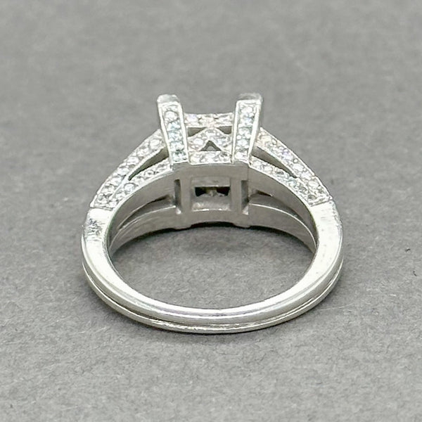 Estate Platinum 0.81ctw H-I/SI2-I1 Diamond Eng. Ring Mounting - Walter Bauman Jewelers