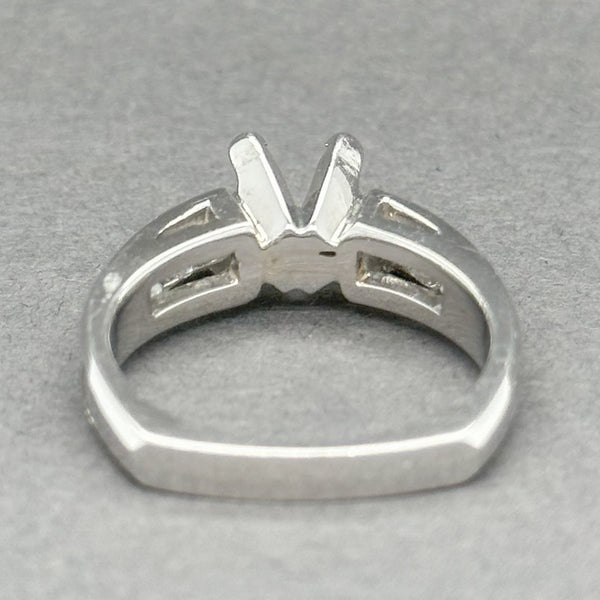 Estate Platinum 0.9ctw G-H/VS2-SI1 Diamond Eng. Ring Mounting - Walter Bauman Jewelers