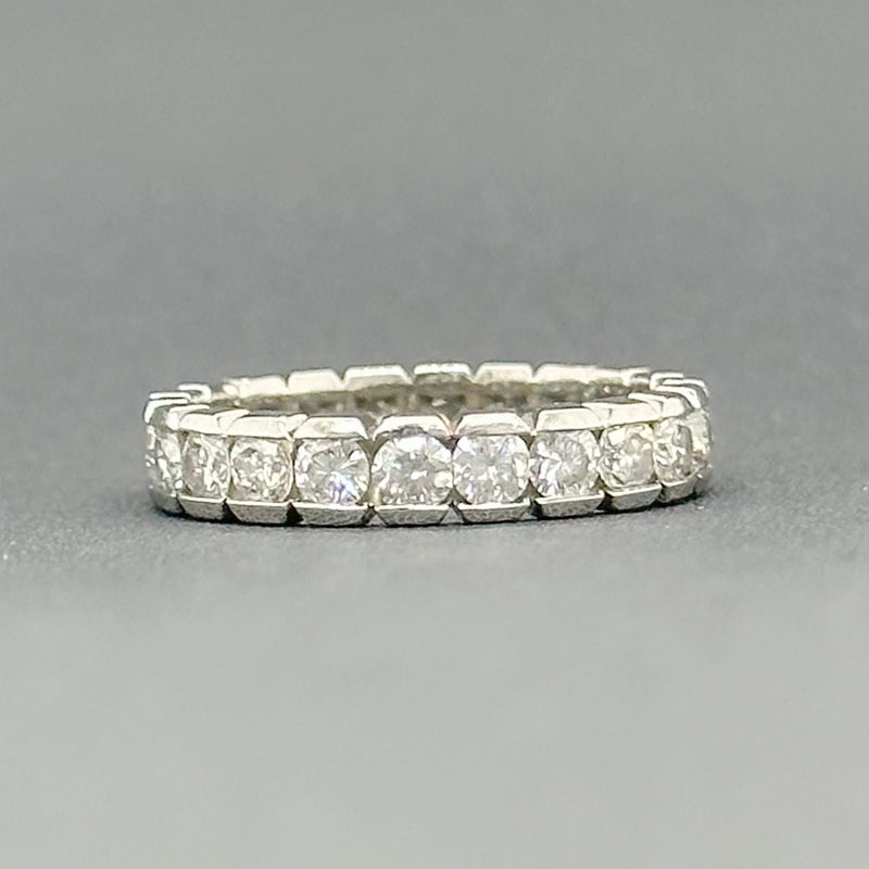 Estate Platinum 1.30cttw G-H/SI1 Diamond Eternity Ring - Walter Bauman Jewelers