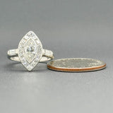 Estate Platinum 1.67ctw G-I/VS1-SI2 Diamond Cocktail Ring - Walter Bauman Jewelers