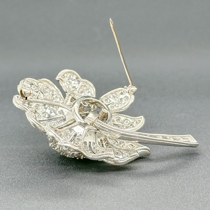 1.86 Carat Center Diamond Antique Flower Ring, Hair Ornament, Pin and  Pendant