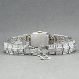 Estate Platnum 5.45ctw G-H/VS2 Diamond Mechanical Watch - Walter Bauman Jewelers