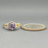 Estate Retro 10K Y Gold 0.50ct Amethyst Ring - Walter Bauman Jewelers