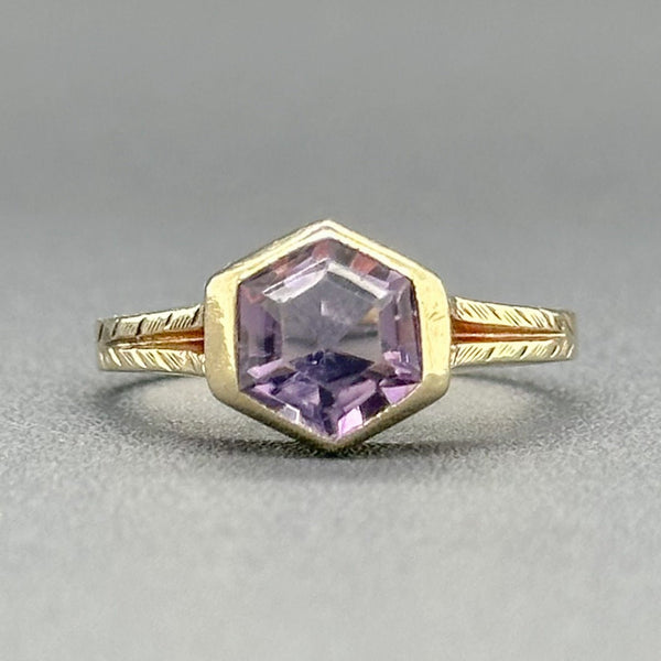 Estate Retro 10K Y Gold 0.50ct Amethyst Ring - Walter Bauman Jewelers