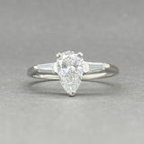 Estate Retro 14K W Gold 0.93cttw F-H/VS1 Diamond Engagement Ring - Walter Bauman Jewelers