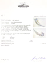 Estate Retro 14K W Gold 7.38cttw G-H/VS2-SI1 Diamond Calla Lily Pin - Walter Bauman Jewelers