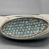 Estate Roberto Coin SS 14 0.86cttw Blue Topaz Capri Plus Bangle Bracelet - Walter Bauman Jewelers