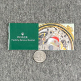 Estate Rolex Factory Service Booklet - Walter Bauman Jewelers