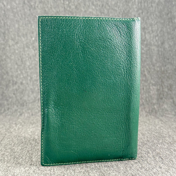 Estate Rolex Green Leather Document Folder - Walter Bauman Jewelers