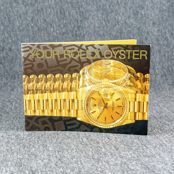 Estate Rolex Oyster Pamphlet - Walter Bauman Jewelers