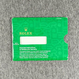 Estate Rolex Pamphlet Sleeve (Empty) G - Walter Bauman Jewelers