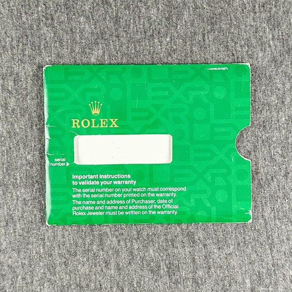 Estate Rolex Pamphlet Sleeve (Empty) G - Walter Bauman Jewelers