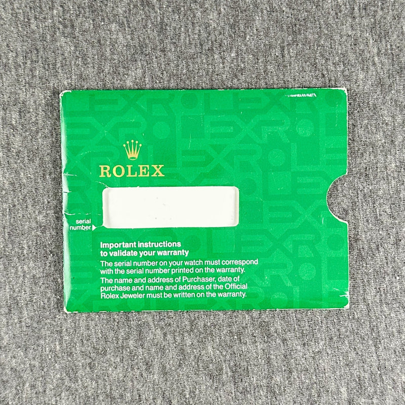 Estate Rolex Pamphlet Sleeve (Empty) G - Walter Bauman Jewelers