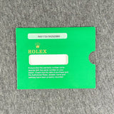 Estate Rolex Pamphlet Sleeve (Empty) H - Walter Bauman Jewelers