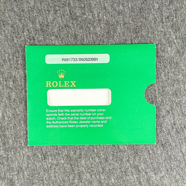 Estate Rolex Pamphlet Sleeve (Empty) H - Walter Bauman Jewelers