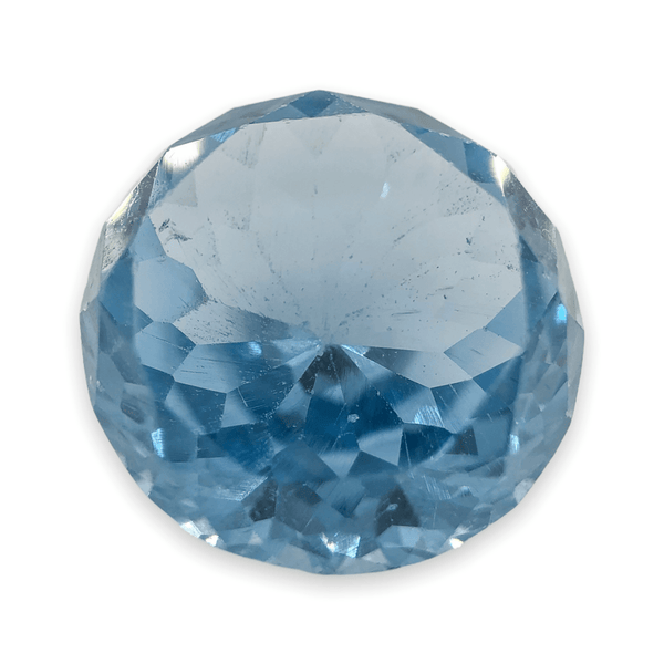 Estate Round Blue Topaz 9.93ct Loose Stone - Walter Bauman Jewelers