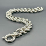 Estate SS 13.33mm Curb Link Chain Bracelet - Walter Bauman Jewelers