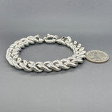 Estate SS 13.33mm Curb Link Chain Bracelet - Walter Bauman Jewelers