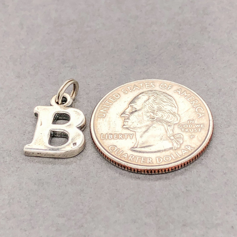 Estate SS “B” Letter Charm - Walter Bauman Jewelers