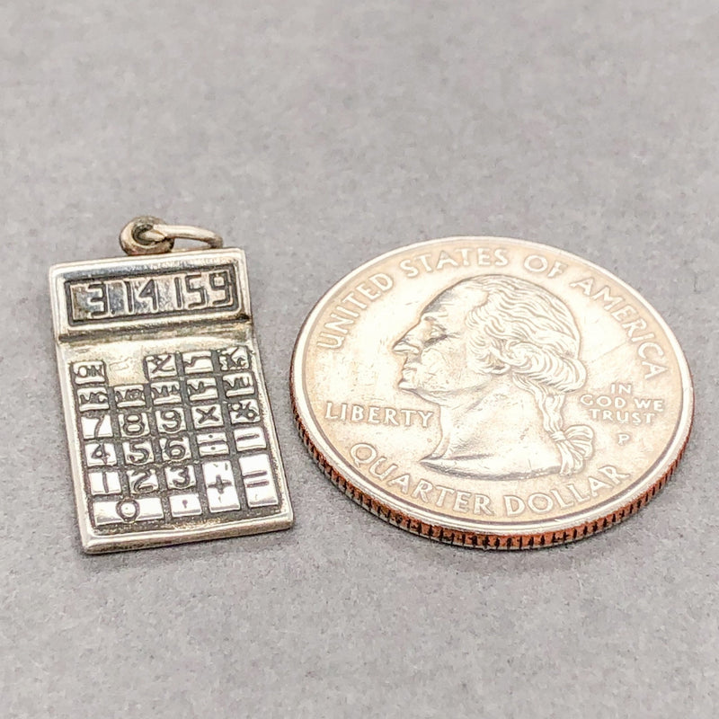 Estate SS Calculator Charm - Walter Bauman Jewelers