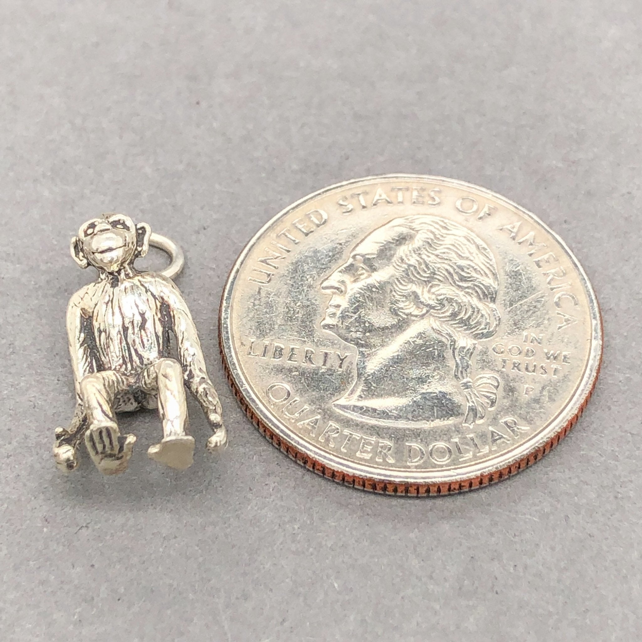 Estate Sterling Silver Chimpanzee Charm – Walter Bauman Jewelers