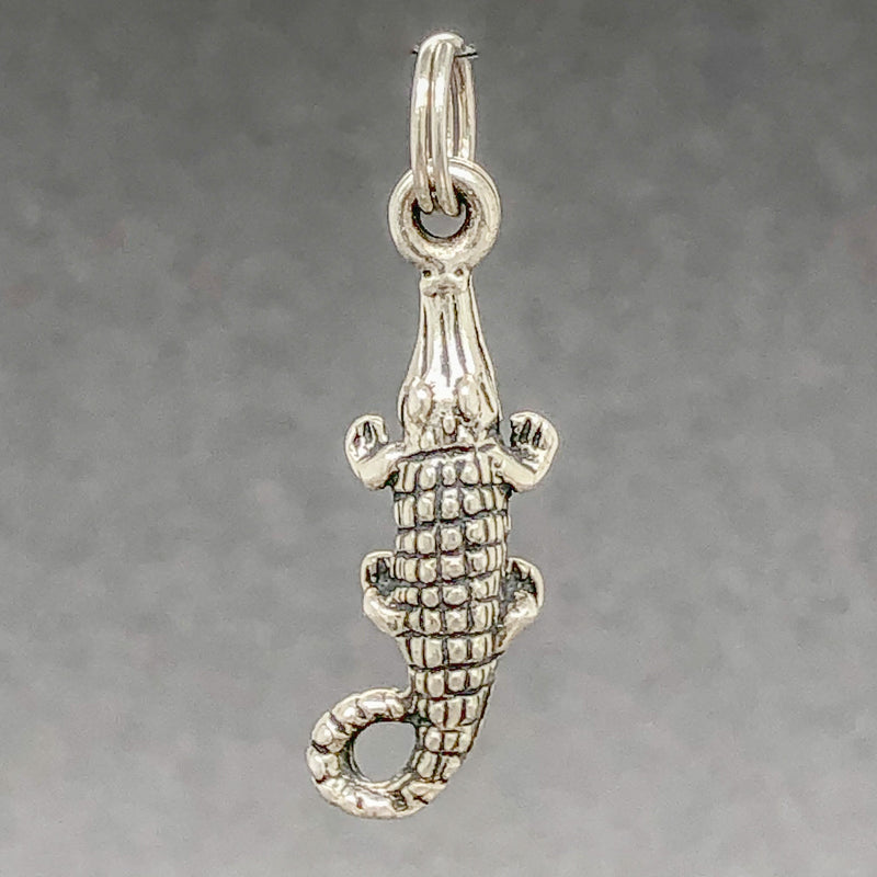 Estate SS Crocodile Charm - Walter Bauman Jewelers