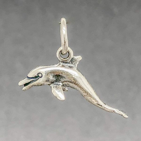 Estate SS Dolphin Charm - Walter Bauman Jewelers