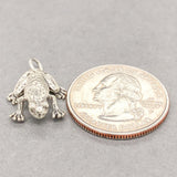 Estate SS Frog Charm - Walter Bauman Jewelers