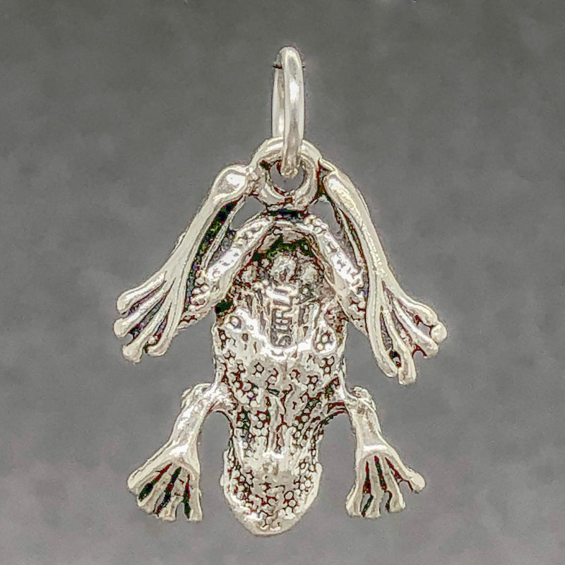 Estate SS Frog Charm - Walter Bauman Jewelers