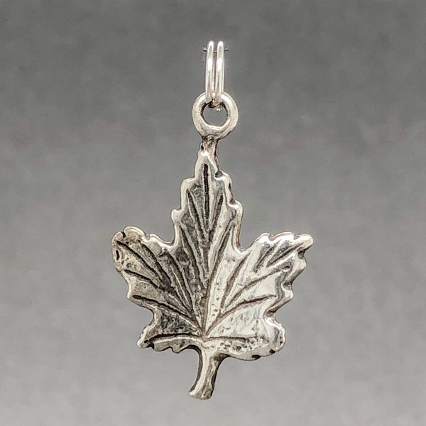 Estate SS Maple Leaf Charm - Walter Bauman Jewelers