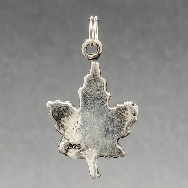 Estate SS Maple Leaf Charm - Walter Bauman Jewelers