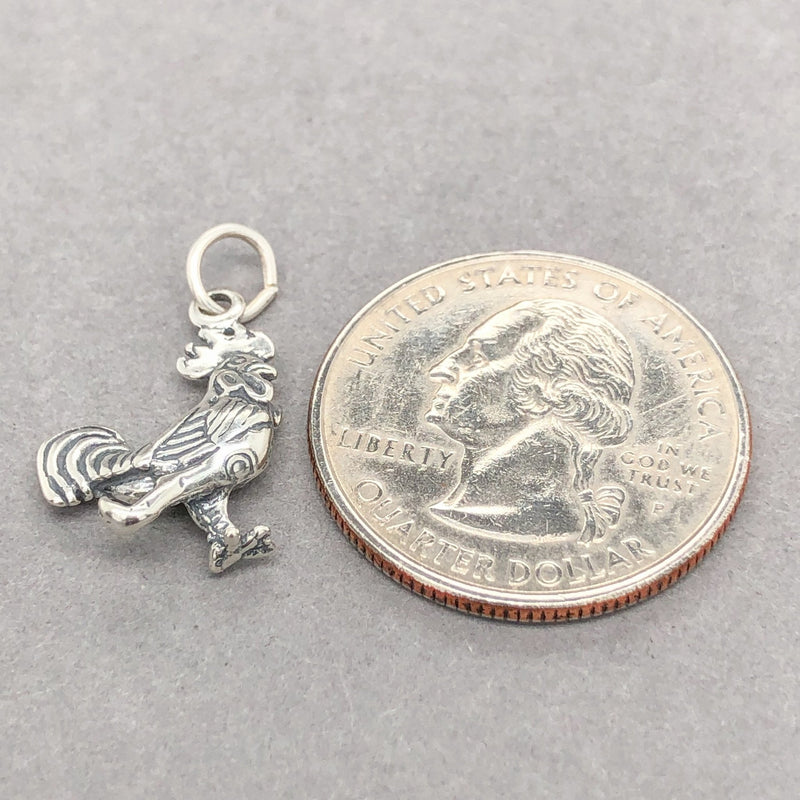 Estate SS Rooster Charm - Walter Bauman Jewelers