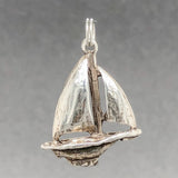 Estate SS Sailboat Charm - Walter Bauman Jewelers