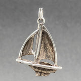 Estate SS Sailboat Charm - Walter Bauman Jewelers