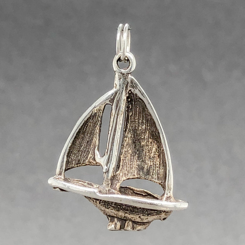 Estate SS Sailboat Charm - Walter Bauman Jewelers