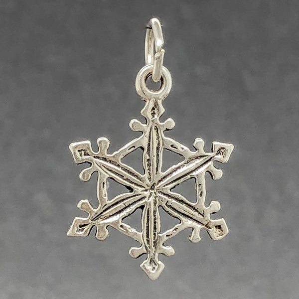 Estate SS Snowflake Charm - Walter Bauman Jewelers