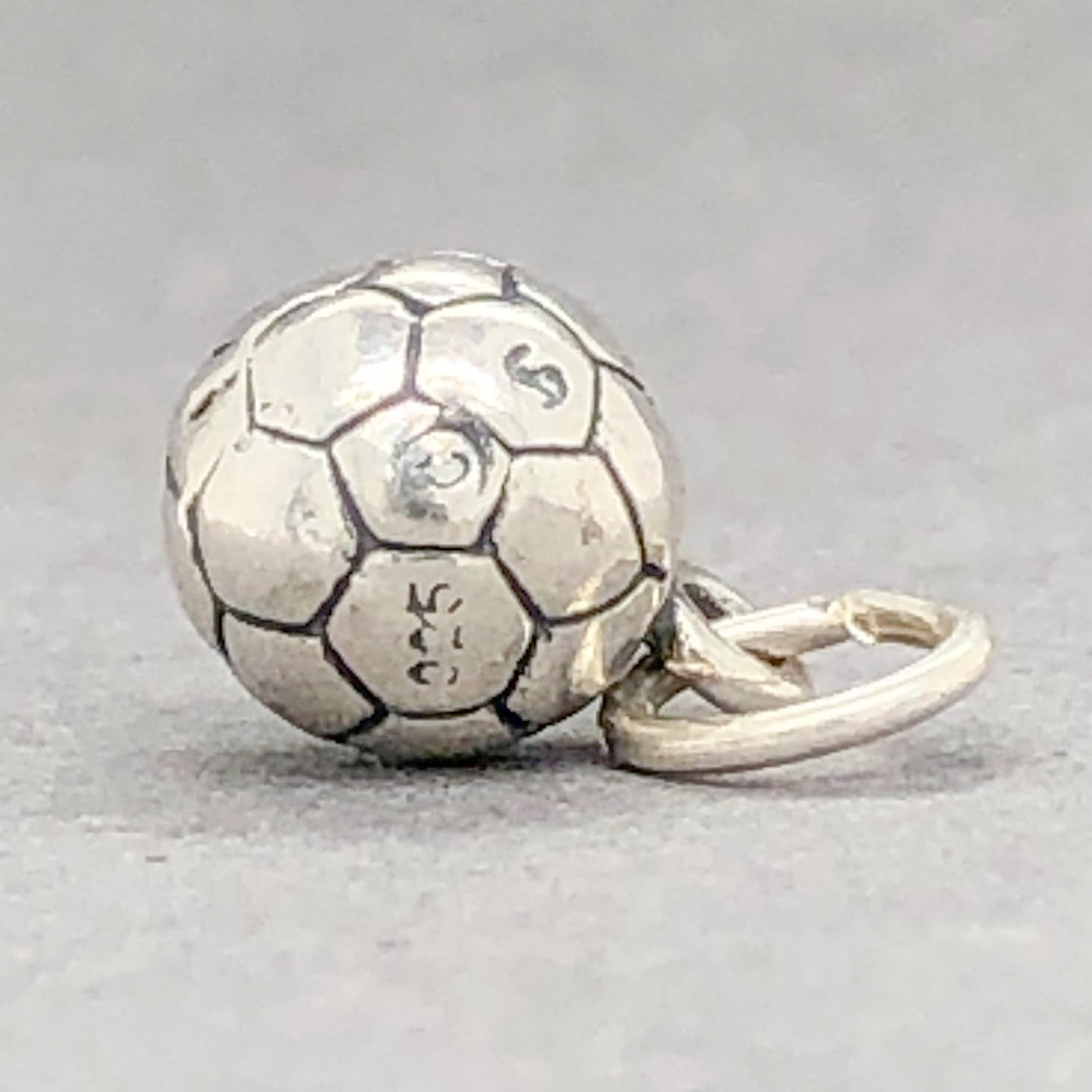 Estate SS Soccer Ball Charm Walter Bauman Jewelers