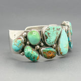 Estate SS Turquoise Cuff Bracelet - Walter Bauman Jewelers