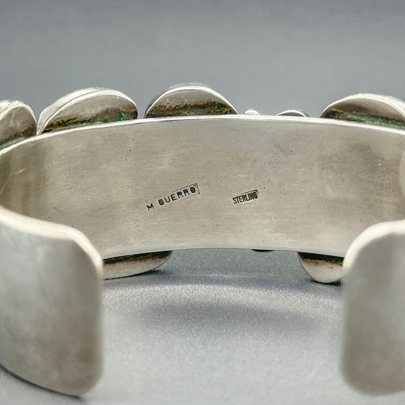 Estate SS Turquoise Cuff Bracelet - Walter Bauman Jewelers