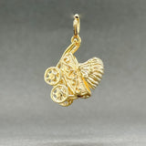 Estate SS YGP Baby Carriage Charm - Walter Bauman Jewelers