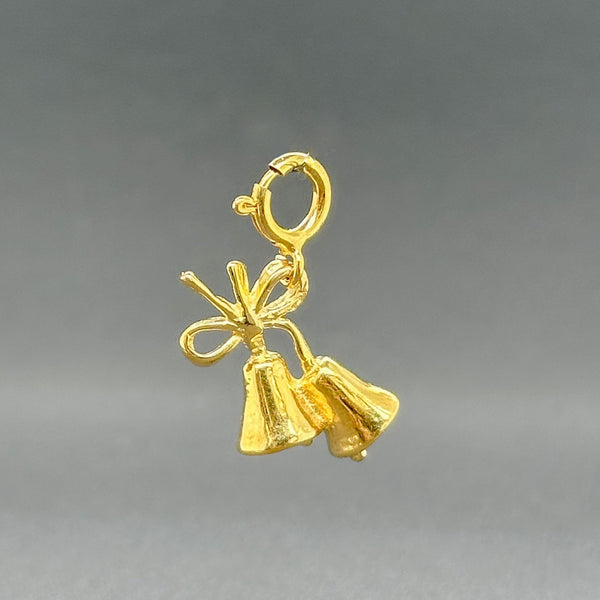 Estate SS YGP Bells Charm - Walter Bauman Jewelers