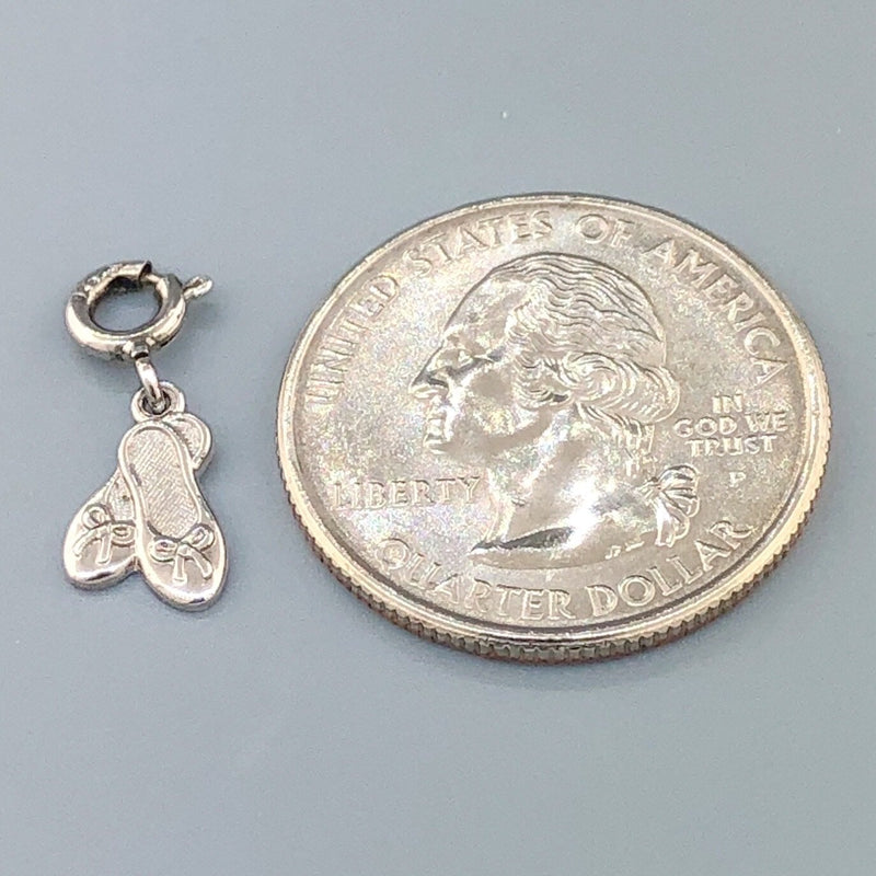 Estate Sterling Silver Ballet Slippers Charm - Walter Bauman Jewelers