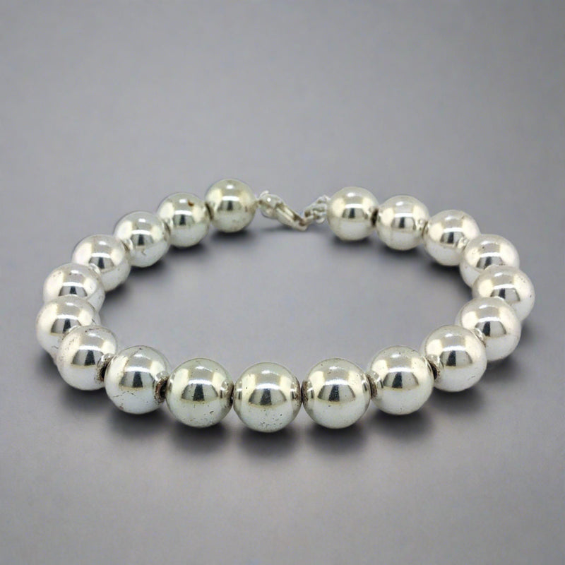 Estate Sterling Silver Bead Bracelet - Walter Bauman Jewelers