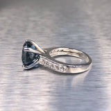 Estate Sterling Silver Blue Stone Ring - Walter Bauman Jewelers