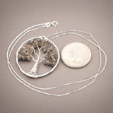 Estate Sterling Silver Smoky Topaz Tree of Life Necklace - Walter Bauman Jewelers