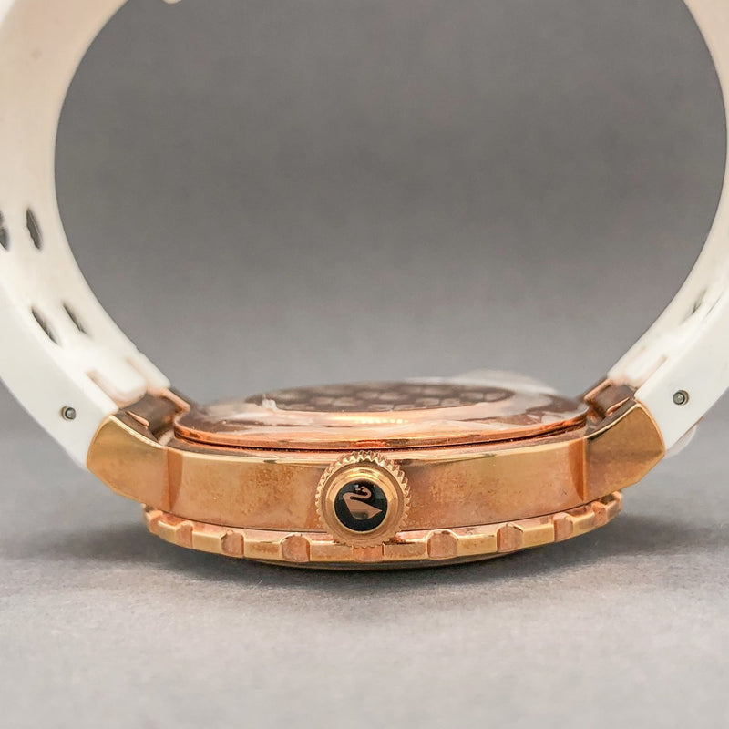 Estate Swarovski Octea White & RGP Women’s Quartz Watch ref#5040555 - Walter Bauman Jewelers